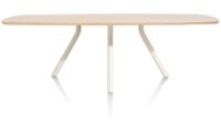 Arvada, table 250 x 110 cm. - ovale - pied central Nebbia - Naturel Nebbia - Image 3