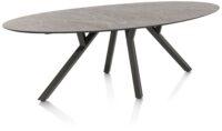 Minato, table - ellipse - 240 x 110 cm. - Gris clair - Image 3
