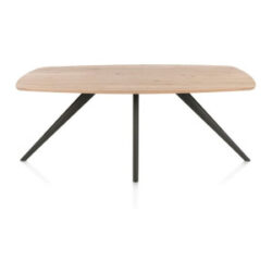 Arvada, Table à manger 190 x 100 cm, ovale, 4 pieds - Metal graphite