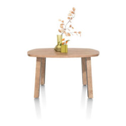 Pavarotti, table de bar 130 x 110 cm (hauteur: 92 cm) - pieds de table (4) avec accent bois