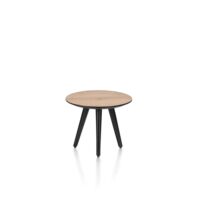 Maze, table basse ronde 40 cm - hauteur 32 cm - Railway brown