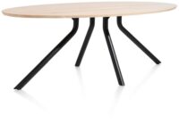 Arvada, table 220 x 110 cm. - ellipse - pied central long - natural - Image 3
