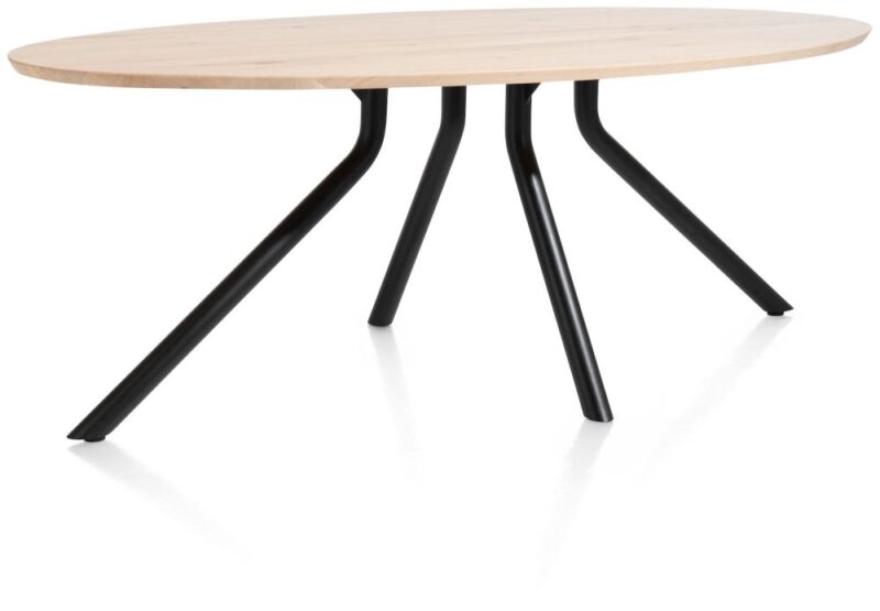 Arvada, Table 220 X 110 Cm. - Ellipse - Pied Central Long - Natural - Image 3