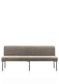 Reverso, eetkamerbank 200 cm - pocket - stof Livigno - bruin