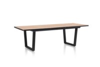 Avalox, table &agrave; rallonge 190 (+ 60) x 98 cm - couleur oak natural vintage - V pied - Image 2