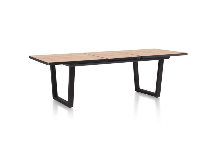 Avalox, Table &Agrave; Rallonge 190 (+ 60) X 98 Cm - Couleur Oak Natural Vintage - V Pied - Image 3