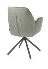 Bell, armstoel - grafiet frame recht - draaibaar - pocket - combi Calabria/Vada - Olijf - Afbeelding 3