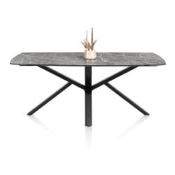 Palace, table 240 x 115 cm - pied central - Gris clair