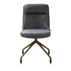 Mateo, chaise - roulettes - steelbrown - Pala - Anthracite