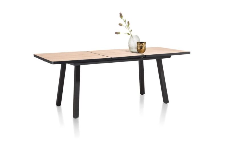 Avalox, Table De Bar &Agrave; Rallonge 160 (+ 50) X 98 Cm - Couleur Natural - 4 Pied - Image 3