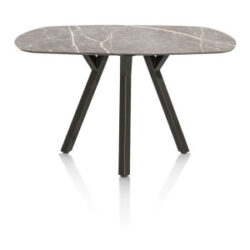 Minato, table de bar - ovale - 200 x 105 cm. (hauteur: 92 cm.) - Gris clair