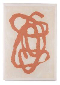 Organic Abstract set de 2 cadres 70x100cm - Orange - Image 2