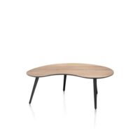 Maze, table basse 100 x 59 cm - forme haricot - hauteur 39 cm - Railway brown