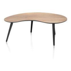 Maze, table basse 100 x 59 cm - forme haricot - hauteur 39 cm - Railway brown