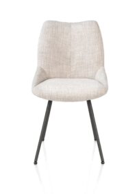 Mats, chaise - 4 pieds - graphite - Luton - Creme