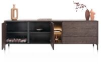 Trenton, Dressoir 240 cm. - 2-deuren + 3-laden + 2-niches - Clay - Afbeelding 2