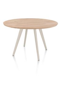 Arvada, Table à manger 125 cm, ronde, 4 pieds - Creme - Image 2