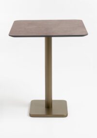 Brest table de bar stone rust 75x75cm - Or