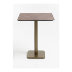 Brest table de bar stone rust 75x75cm - Or