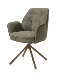 Bell, armstoel - steelbrown frame recht - draaibaar - pocket - combi Calabria/Vada - mosgroen - Afbeelding 2