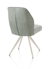 Bell, chaise - piétement crème - confort ressorts - combi Calabria/Vada - Olive - Image 3