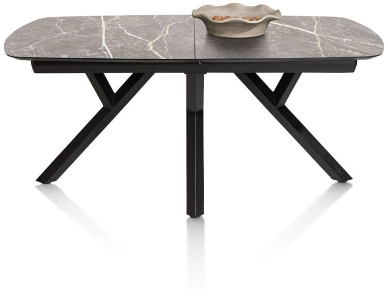 Minato, Uitschuiftafel - Ovaal - 180 (+ 60) X 110 Cm. - Lichtgrijs - Afbeelding 2