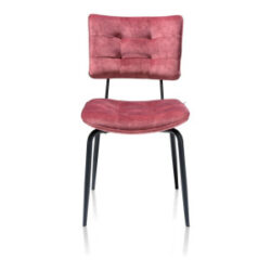 Manou, eetkamerstoel - off black - stof Karese - Burgundy red