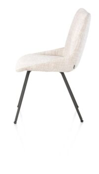 Mats, chaise - 4 pieds - graphite - Luton - Creme - Image 3