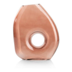 Cato vase H23cm - Brun