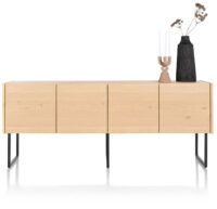 Carving, dressoir 210 cm. - 4-deuren - natural