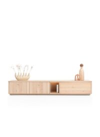 Trenton, Lowboard 270 cm. - 2-deuren + 2-laden + 1-niche - natural - Afbeelding 2