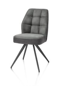 Bell, eetkamerstoel - grafiet frame - pocket - stof Calabria - Antraciet - Afbeelding 2