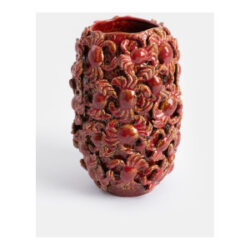 Crabby vase H39cm - Rouge