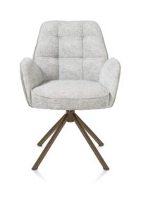 Bell, armstoel - steelbrown frame recht - draaibaar - pocket - combi Calabria/Vada - Olijf