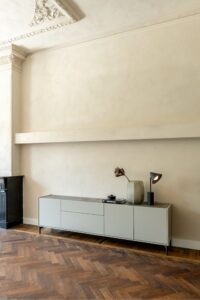 Noon, set van 4 poten in silk grey + middenpoot (voor 1 kast) - Afbeelding 2