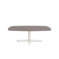 Saluti, eetkamertafel ovaal 210 X 105 cm. - centrale teenpoot - creme - Lava