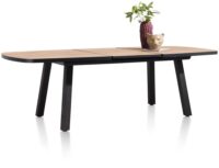 Avalox, uitschuiftafel ovaal 190 (+ 60) x 110 cm - kleur naturel - 4 poot - Afbeelding 3