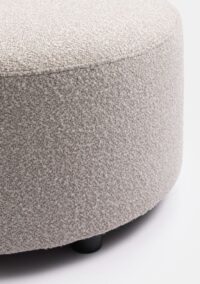 BeautiQ - Vero poef - rond 34cm - Beige - Afbeelding 2