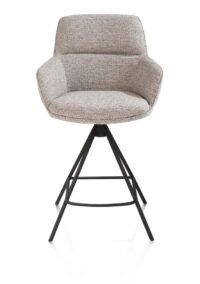 Mateo, barstoel - 4-pootjes - rough off black - Bellini - Kiezel