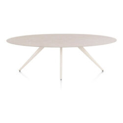 Saluti, table ellipse 240 x 110 cm. - 4 pieds - crème - Light sand