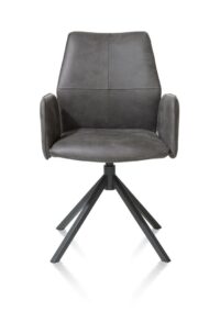 Franky, armstoel - vast - greep - pocket - Taurus - off black