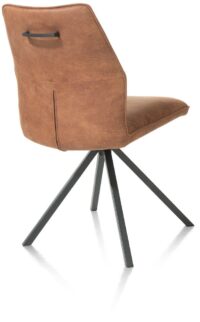 Franky, eetkamerstoel - vast frame - greep - pocket - Taurus - Cognac - Afbeelding 2