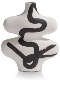Curvy vaas H26cm - Multikleur