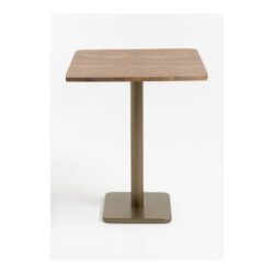 Brest table de bar vintage oak 75x75cm - Or