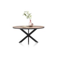 Avalox, table ronde 150 x 120 cm - couleur driftwood - centrale pied