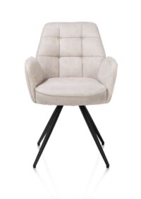 Bell, armstoel - zwart frame - pocket - stof Calabria - Kiezel
