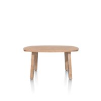 Pavarotti, table de bar 150 x 120 cm (hauteur: 92 cm) - pieds de table (4) avec accent bois