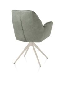 Bell, armstoel - creme frame - draaibaar - pocket - stof Calabria - Olijf - Afbeelding 3