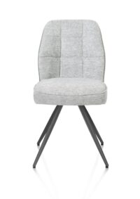 Bell, chaise - piétement graphite - confort ressorts - combi Calabria/Vada - Olive