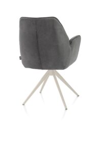 Bell, armstoel - creme frame - draaibaar - pocket - combi Calabria/Vada - Antraciet - Afbeelding 3